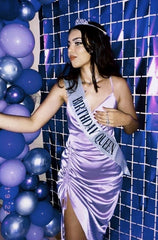 Simple 17th Birthday Dresses Tight Lilac Silk Satin Birthday Outfits P323