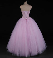 Pink Beaded Gorgeous Long Sweet 16 Dresses, New Style Formal Dresses