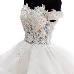 Cute Organza Short Party Dress with Lace Applique, Graduation Dress
