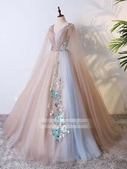 Cape Sleeve Prom Gown Quinceanera Dresses FD1060