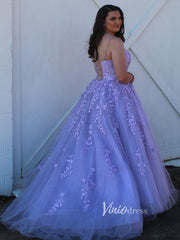Spaghetti Strap Long Prom Dresses Lace-Up Back FD1265B