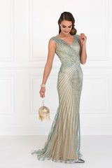 Prom Formal Beaded Dress Evening Gown Sale