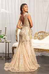 Prom Long Formal Glitter Mesh Mermaid Dress Sale