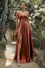 Cinderella Divine CD7469 Prom Long High Slit Dress