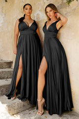 Cinderella Divine CD7469 Prom Long High Slit Dress