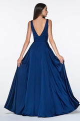 Cinderella Divine CD7469 Prom Long High Slit Dress