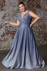 Cinderella Divine CD9174C Prom Long Plus Size Evening Dress