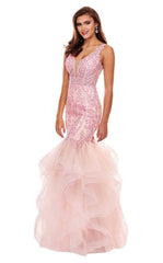 Rachel Allan Prom Long Sleeveless Mermaid Gown 6465