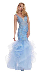 Rachel Allan Prom Long Sleeveless Mermaid Gown 6465