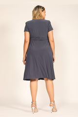 R&M Richards 1149 Short Plus Size Dress Black