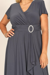 R&M Richards 1149 Short Plus Size Dress Black