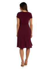 R&M Richards 1149 Short Plus Size Dress Black