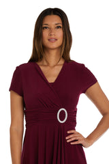 R&M Richards 1149 Short Plus Size Dress Black