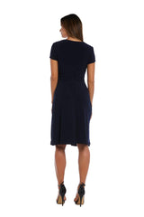 R&M Richards 1149 Short Plus Size Dress Black