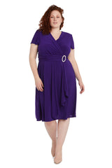 R&M Richards 1149W Short Plus Size Dress