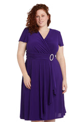 R&M Richards 1149W Short Plus Size Dress