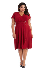 R&M Richards 1149W Short Plus Size Dress