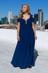 R&M Richards 1367W Long Plus Size Formal Evening Dress