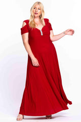 R&M Richards 1367W Long Plus Size Formal Evening Dress