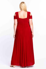 R&M Richards 1367W Long Plus Size Formal Evening Dress