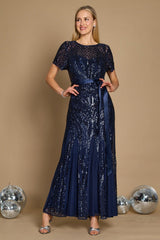 R&M Richards 1875W Long Plus Size Evening Dress