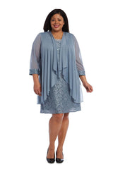R&M Richards 2208 Short Mother Of The Bride Dress