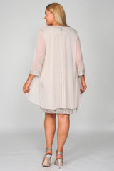 R&M Richards 2208W Short Lace Mother Of The Bride Dress