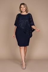 R&M Richards 2292W Short Plus Size Dress