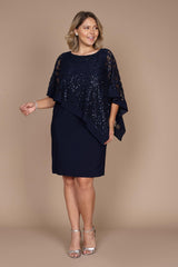 R&M Richards 2292W Short Plus Size Dress