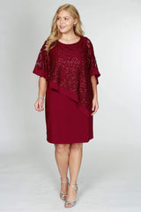 R&M Richards 2292W Short Plus Size Dress