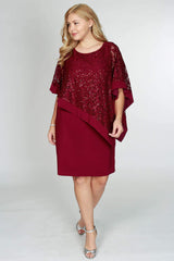 R&M Richards 2292W Short Plus Size Dress