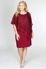 R&M Richards 2292W Short Plus Size Dress