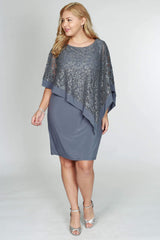 R&M Richards 2292W Short Plus Size Dress