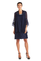 R&M Richards 2421 Chiffon Jacket Formal Dress