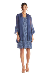 R&M Richards 2421 Chiffon Jacket Formal Dress
