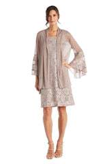 R&M Richards 2421 Chiffon Jacket Formal Dress