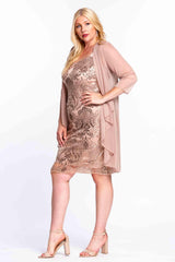 R&M Richards 3192 Short Mother Of Bride Dress