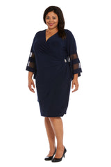 R&M Richards 3561W Short Mother Of The Bride Dress