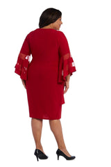 R&M Richards 3561W Short Mother Of The Bride Dress