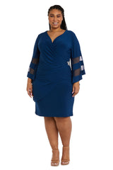 R&M Richards 3561W Short Mother Of The Bride Dress