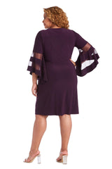 R&M Richards 3561W Short Mother Of The Bride Dress