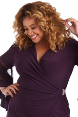 R&M Richards 3561W Short Mother Of The Bride Dress