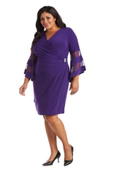 R&M Richards 3561W Short Mother Of The Bride Dress