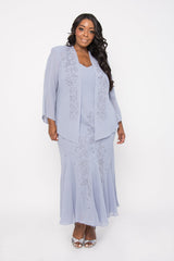 R&M Richards 358260 Plus Size Long Mother Of The Bride Dress