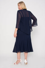 R&M Richards 358260 Plus Size Long Mother Of The Bride Dress