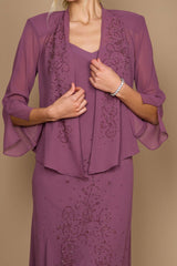 R&M Richards 358260 Plus Size Long Mother Of The Bride Dress