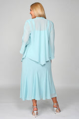 R&M Richards 358260 Plus Size Long Mother Of The Bride Dress