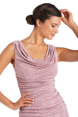 R&M Richards 3629 Long Formal Cowl Neck Dress