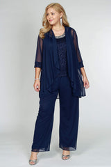 R&M Richards 5008W Plus Size Pant Suit