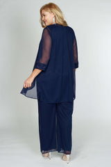 R&M Richards 5008W Plus Size Pant Suit